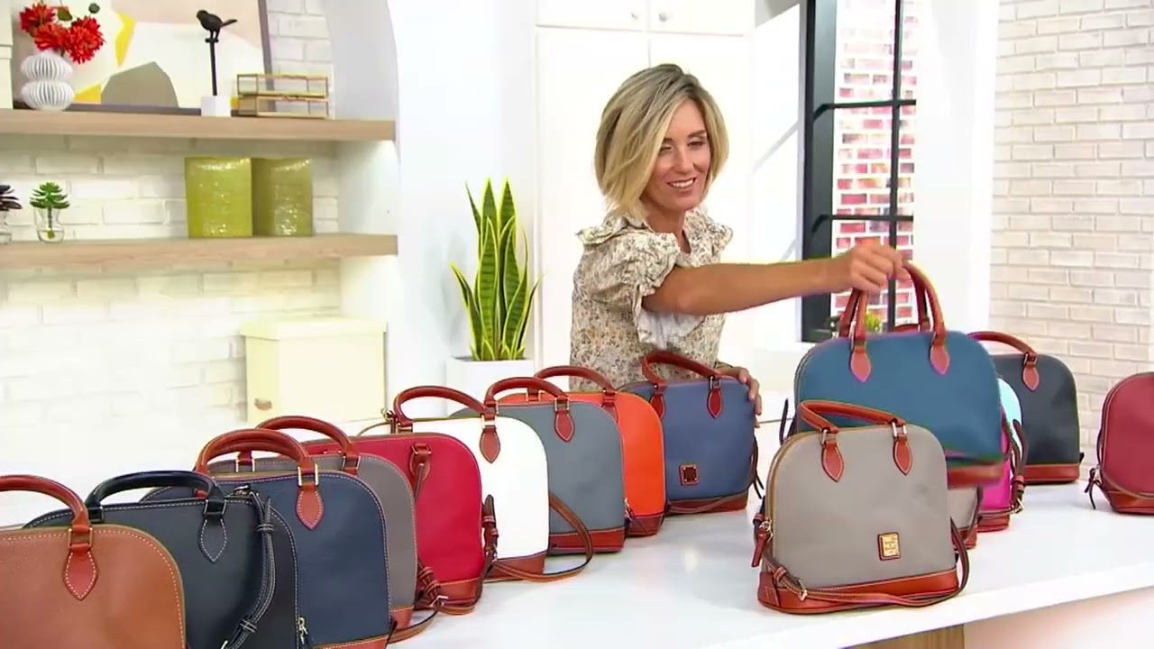Dooney & Bourke Pebble Leather Zip Zip Satchel on QVC