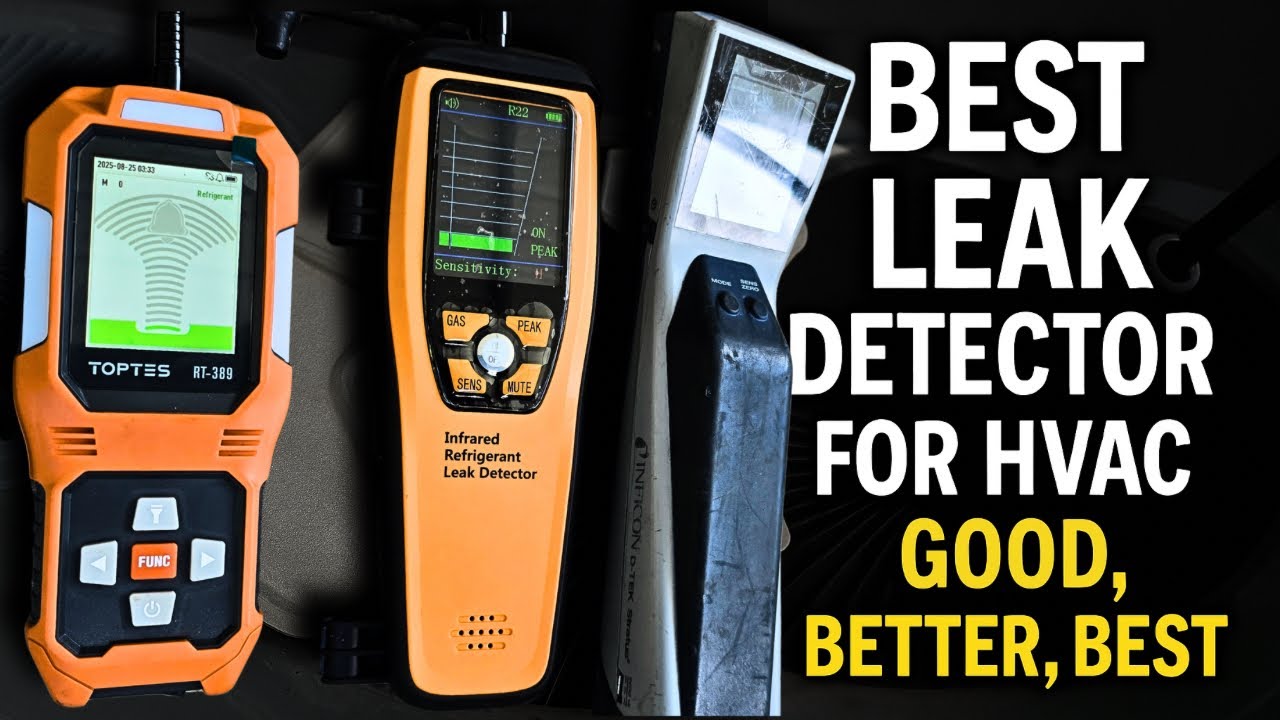 Budget vs. Pro HVAC Leak Detector Toptes rt 389 Elitech ILD-300 Inficon Stratus D Tek