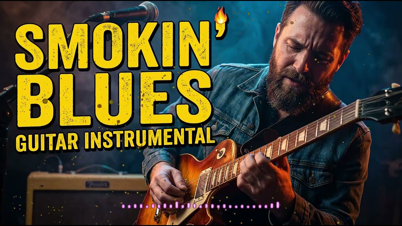Smooth Slow Blues Guitar 🎸 Late Night Emotional Blues for Calm Night Vibes