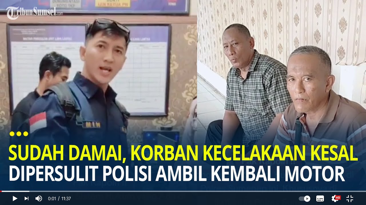 Sudah Damai, Korban Kecelakaan Kesal Usai Dipersulit Pihak Kepolisian Ambil Kembali Motornya