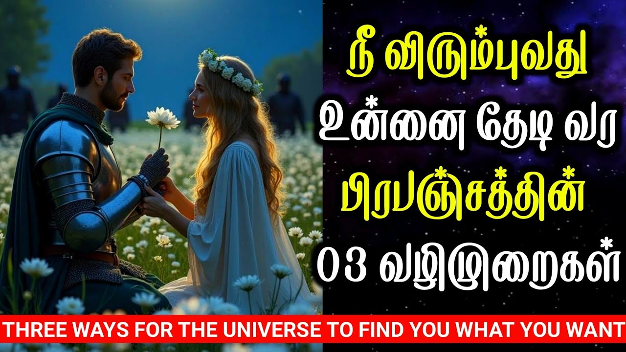 நீ விரும்புவது உன்னை தேடி வர பிரபஞ்சத்தின் 03 வழிமுறைகள் | The Law Of Attraction Universe Guidance
