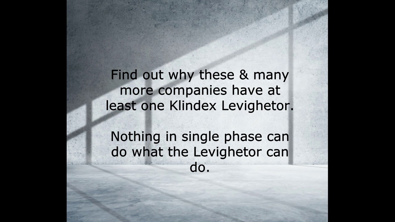 THE KLINDEX LEVIGHETOR