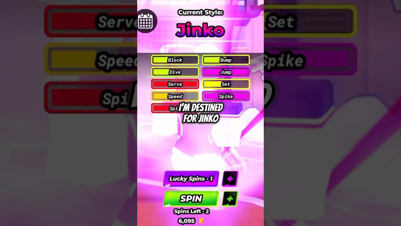 TRYING TO SPIN FOR THE NEW SECRET JINKO STYLE IN VOLLEYBALL LEGENDS
