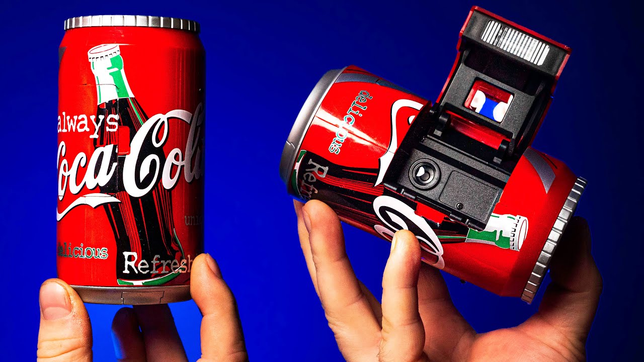 This soda can is a film camera - Coca-Cola 35mm Camera