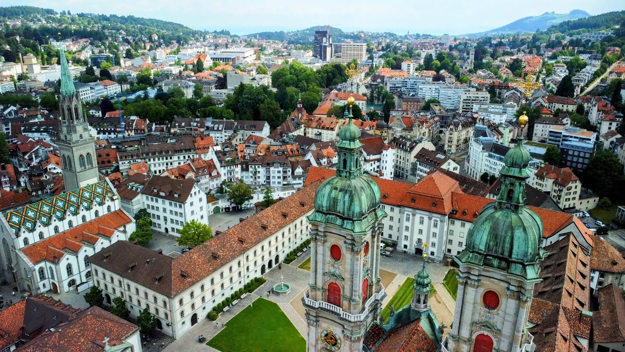 🇨🇭 St. Gallen,Switzerland, Schweiz, Suisse - Full HD Relaxing Drone