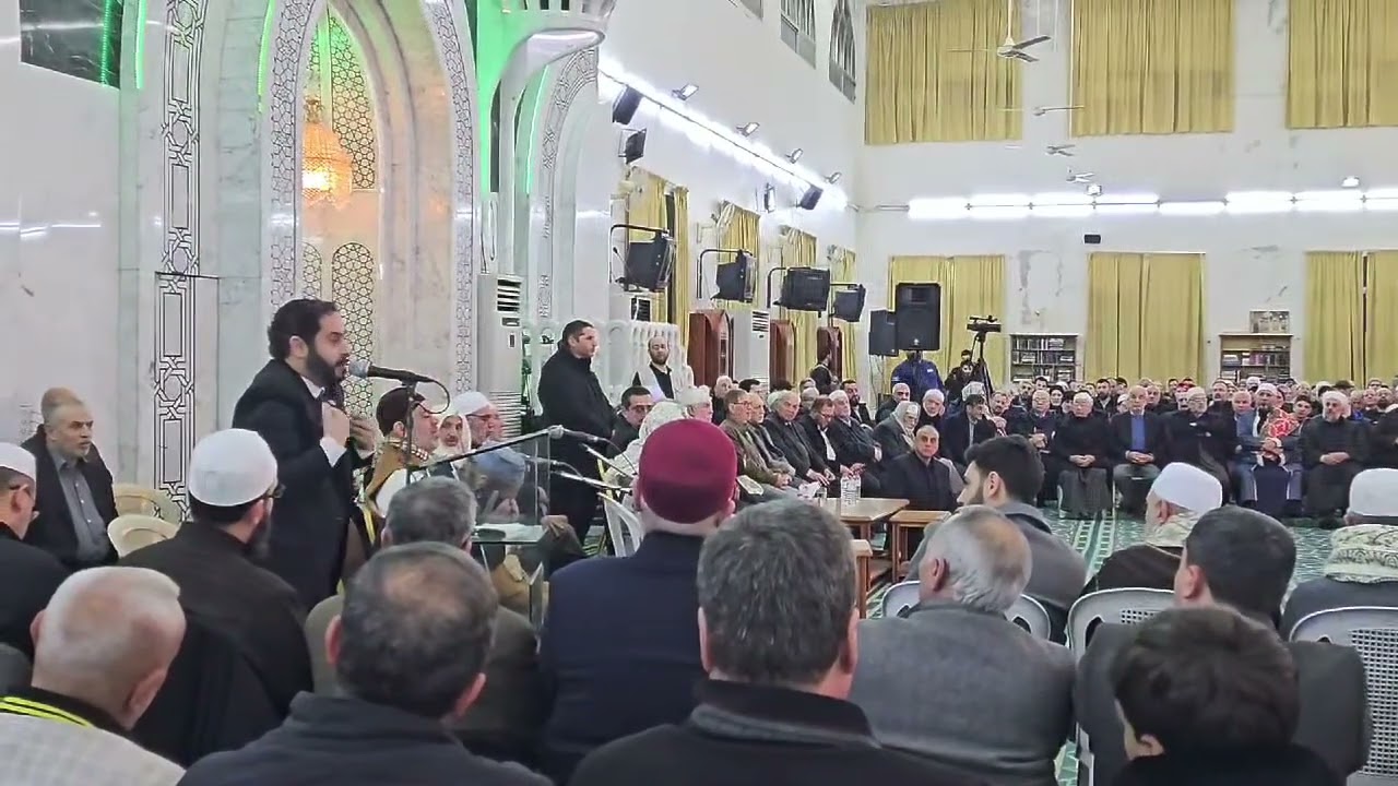 قبل قليل: من دمشق كلمة في عزاء الشيخ سارية الرفاعي رحمه الله.