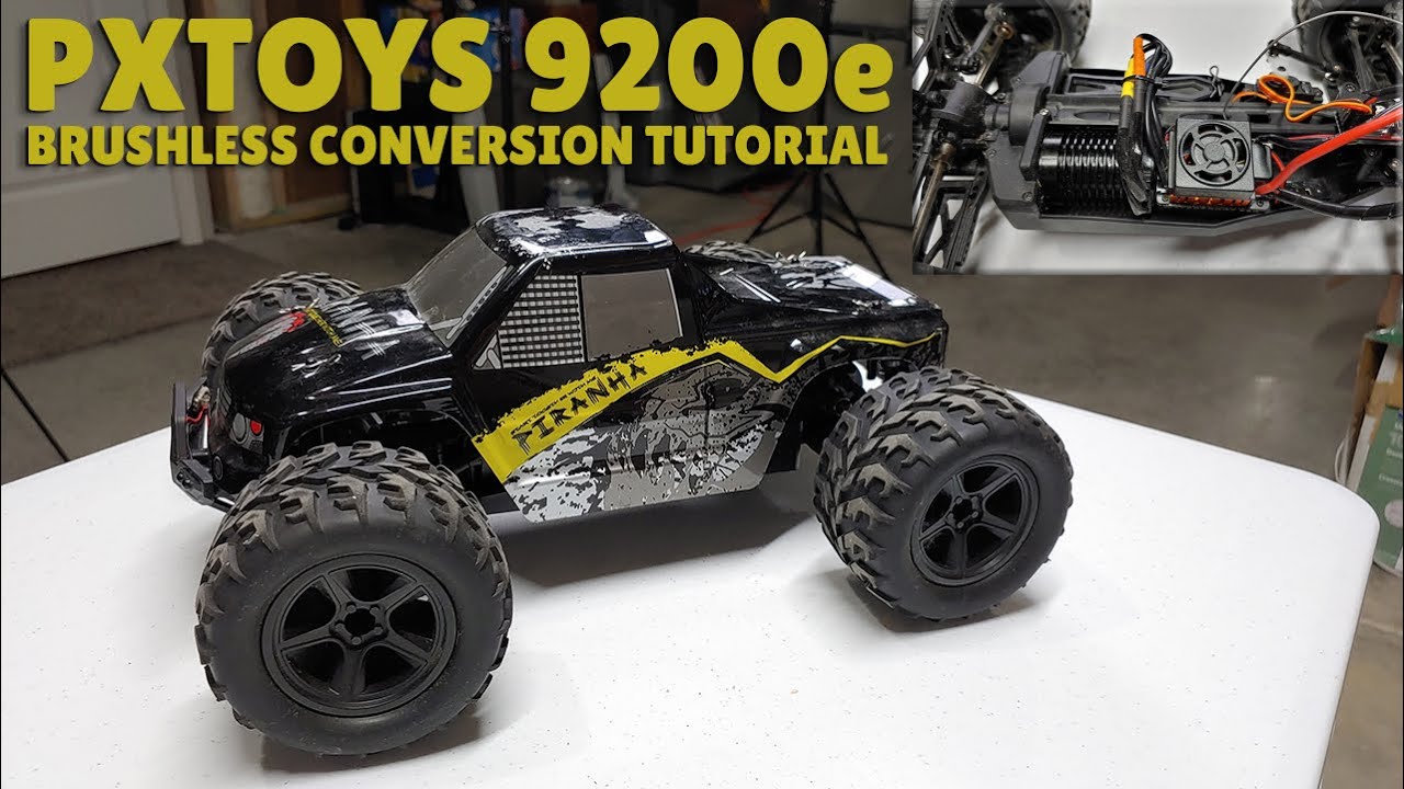 PXTOYS/ENOZE/DEERC 9200e Piranha Brushless Conversion Tutorial