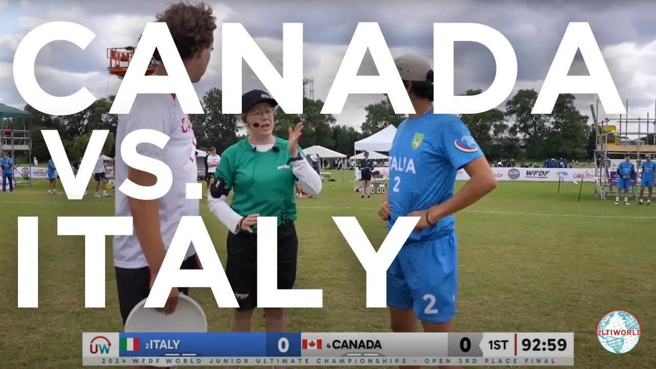 Italy vs. Canada | Open Bronze Medal Match | 2024 World Junior Ultimate Championships