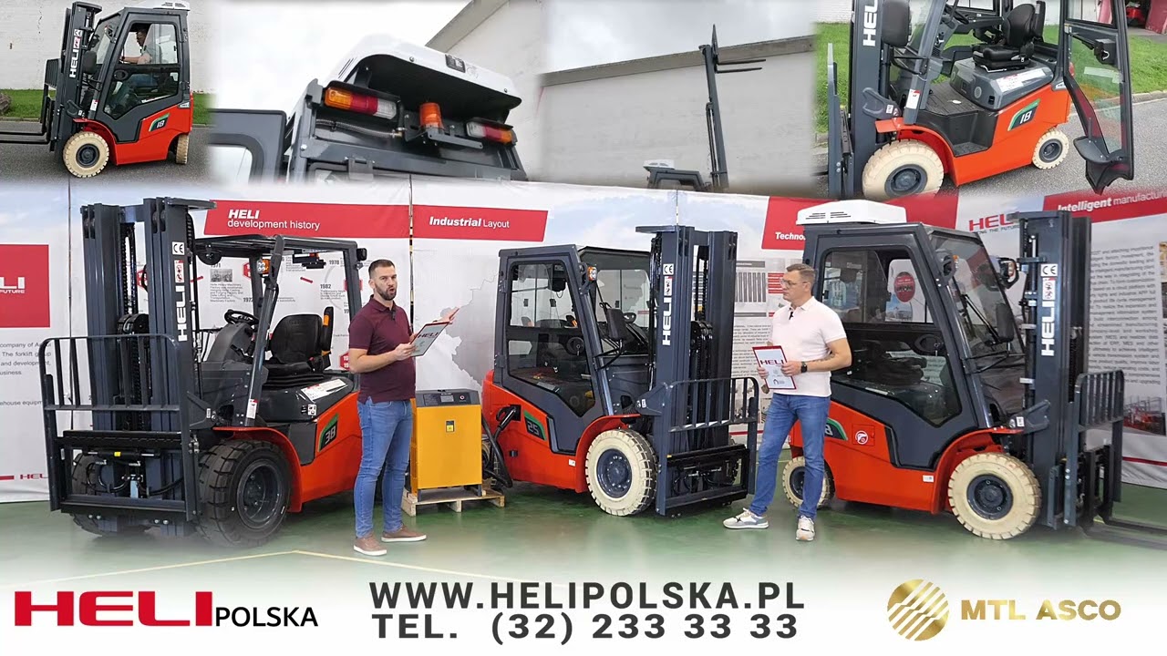 Wózki czołowe elektryczne marki HELI seria G2 o udźwigu od 1.5 tony do 3.8 tony