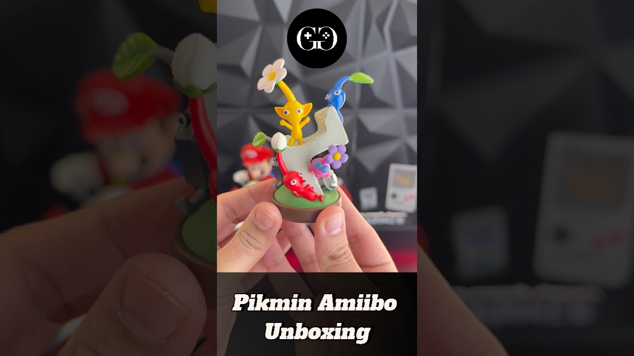 Распаковка фигурок Amiibo Pikmin! 