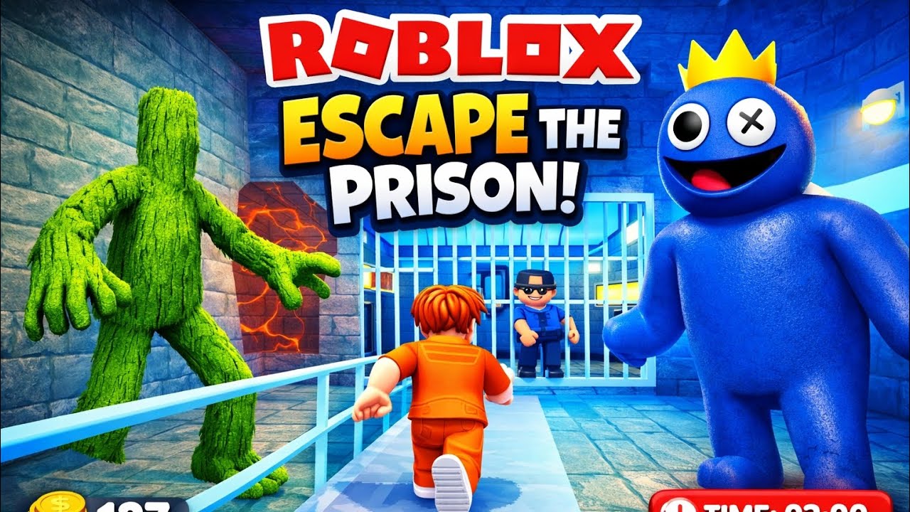 RAINBOW FRIENDS BARRY'S PRISON RUN! NEW SCARY OBBY (#Roblox)