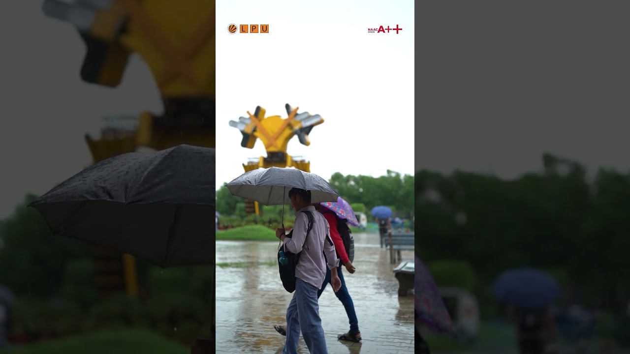 Rains At LPU Campus | Rainy Vibes | Campus Memories | Best University Campus