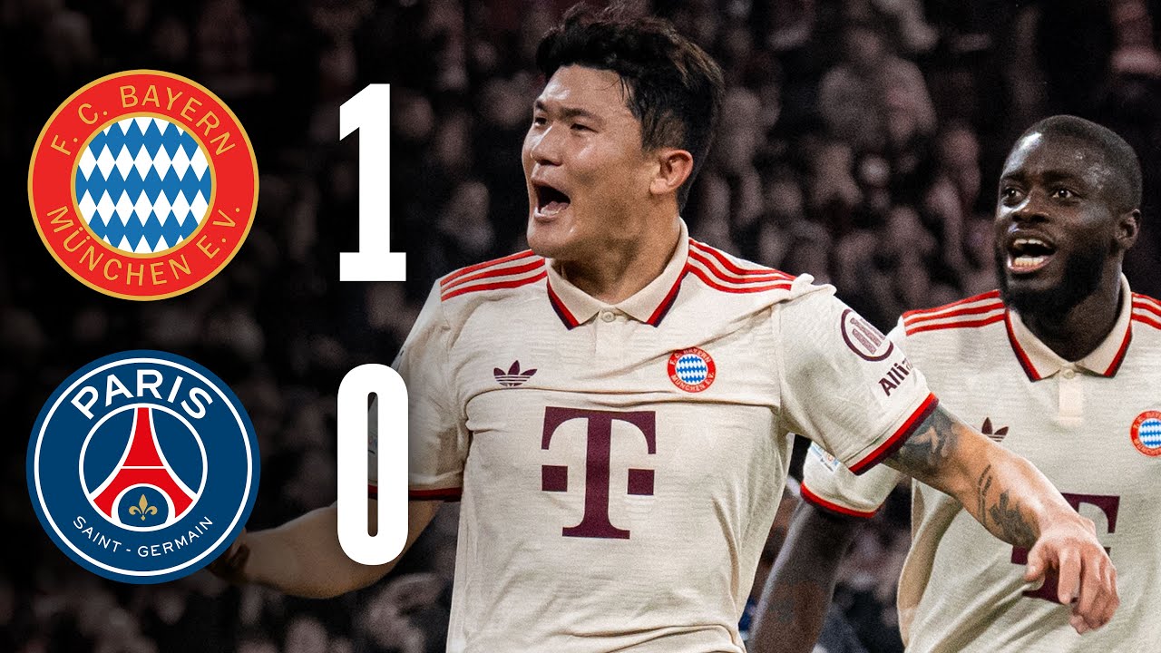 Minjae Kim with debut goal to win at home | FC Bayern - PSG 1:0 | Highlights Champions League
