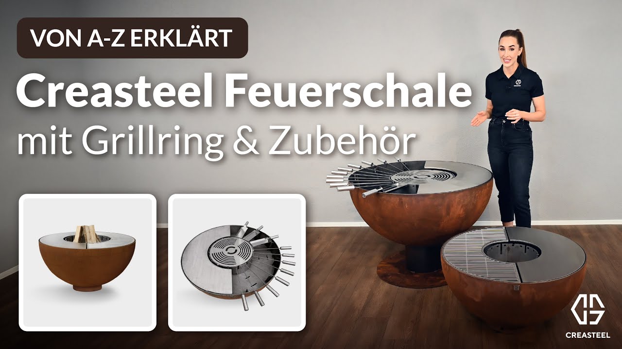 Creasteel Multitalent-Feuerschale |  Funktionen, Zubehör & Tipps | Alles was Du wissen musst