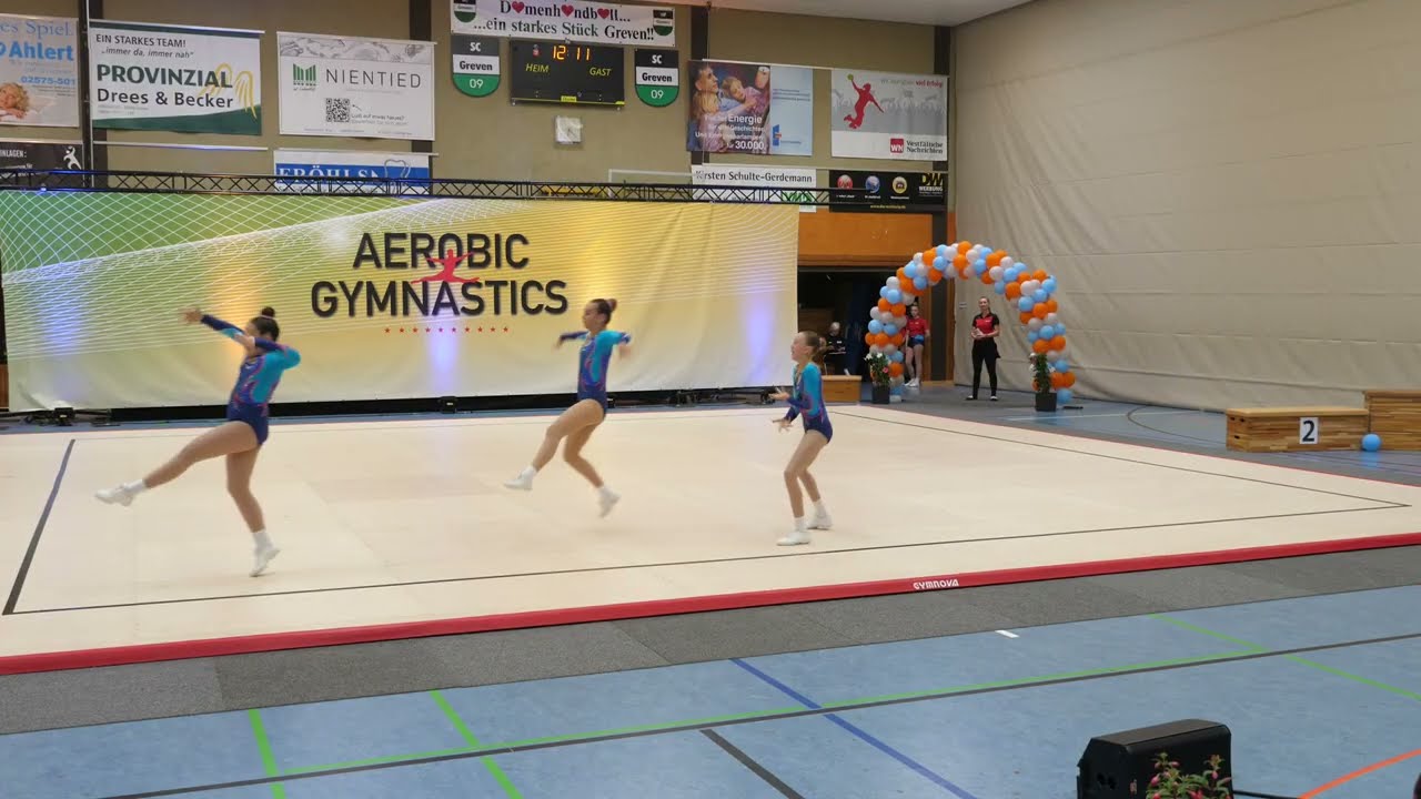 Offene NRW Meisterschaften 2025 Greven - AeroBasic, 2-3er Team, AK 12-14 - Pokutnev,Rudolf,Starcevic