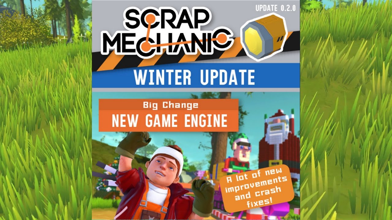 SCRAP MECHANIC winter UPDATE 0.2.0 Lights, Textures, new suspension
