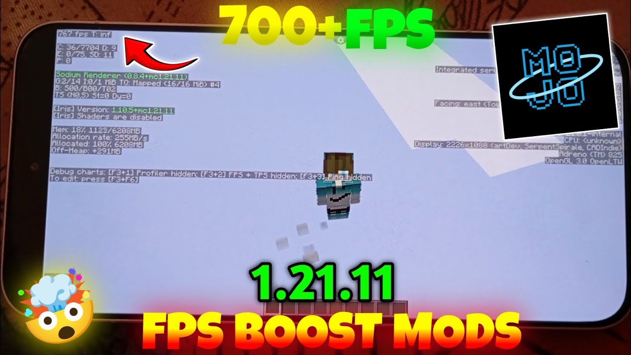 700+ FPS 🤯 Minecraft Java 1.21.11 Mobile | Best FPS Boost Mods (Mojo Launcher)