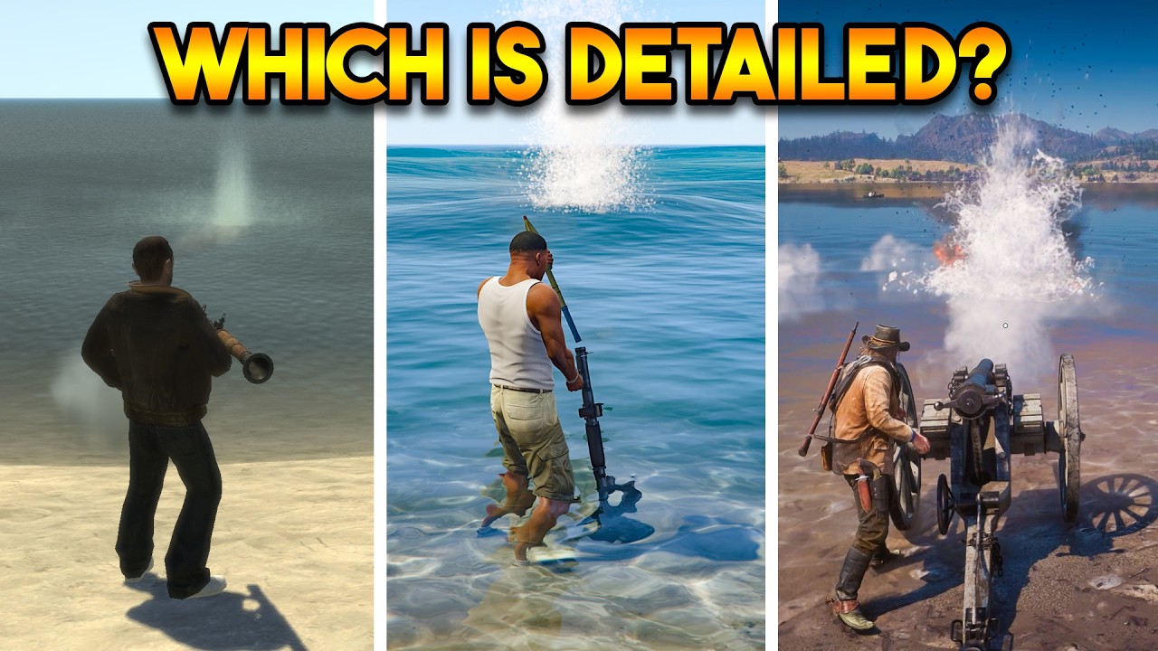 GTA 4 VS GTA 5 VS RDR 2 (WHICH IS DETAILED?)