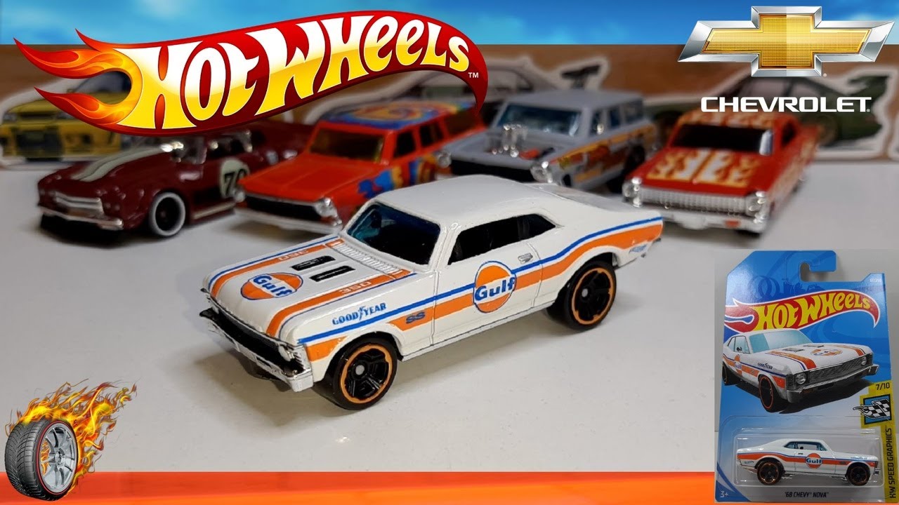 Custom Hot Wheels 68 Chevy Nova HW Speed Graphics 7/10