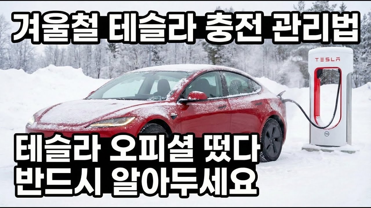 테슬라 겨울철 배터리 충전 관리법 ! 오피셜 떴다 !