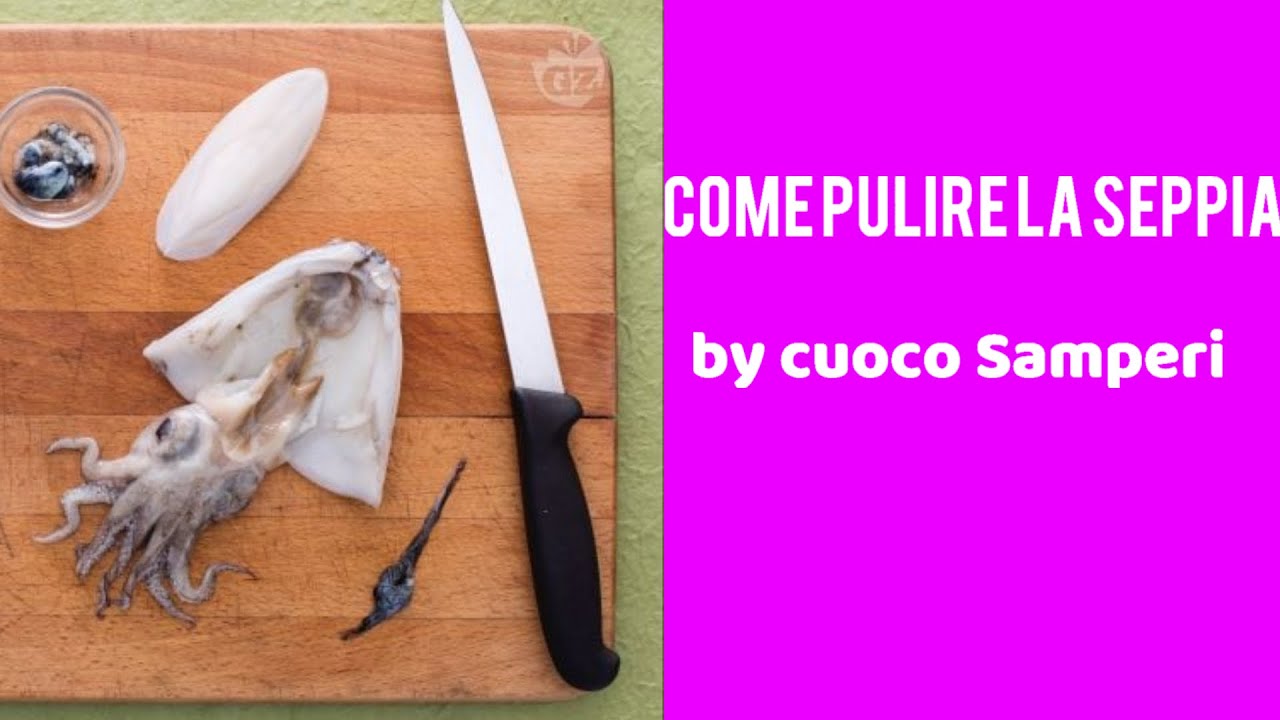 COME PULIRE LA SEPPIA by cuoco Samperi