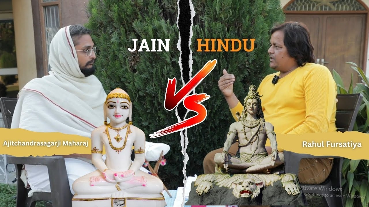Jain vs Hindu? |Reality or Misconception? Ajitchandrasagarji Maharaj & Rahul Fursatiya #jain #hindu