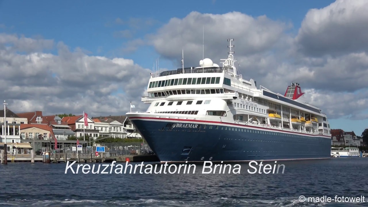Kreuzfahrttradition in Travemünde - musikalische Verabschiedung der Braemar