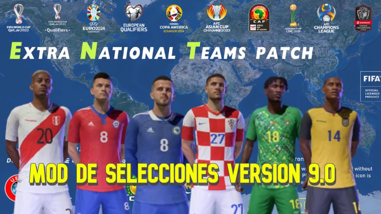 VERSION 9.0 DEL MOD DE SELECCIONES COMO INSTALAR EN FIFA 22 | TUTORIAL |VERSION MAS RECIENTE DEL MOD