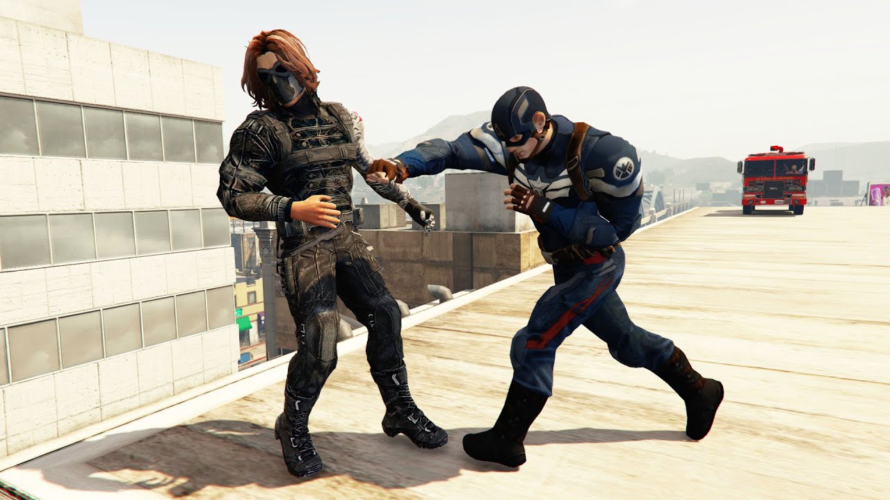 GTA 5 Epic Ragdolls And Fails #31 ( Captain America vs The Winter Soldier - Epic Ragdolls )