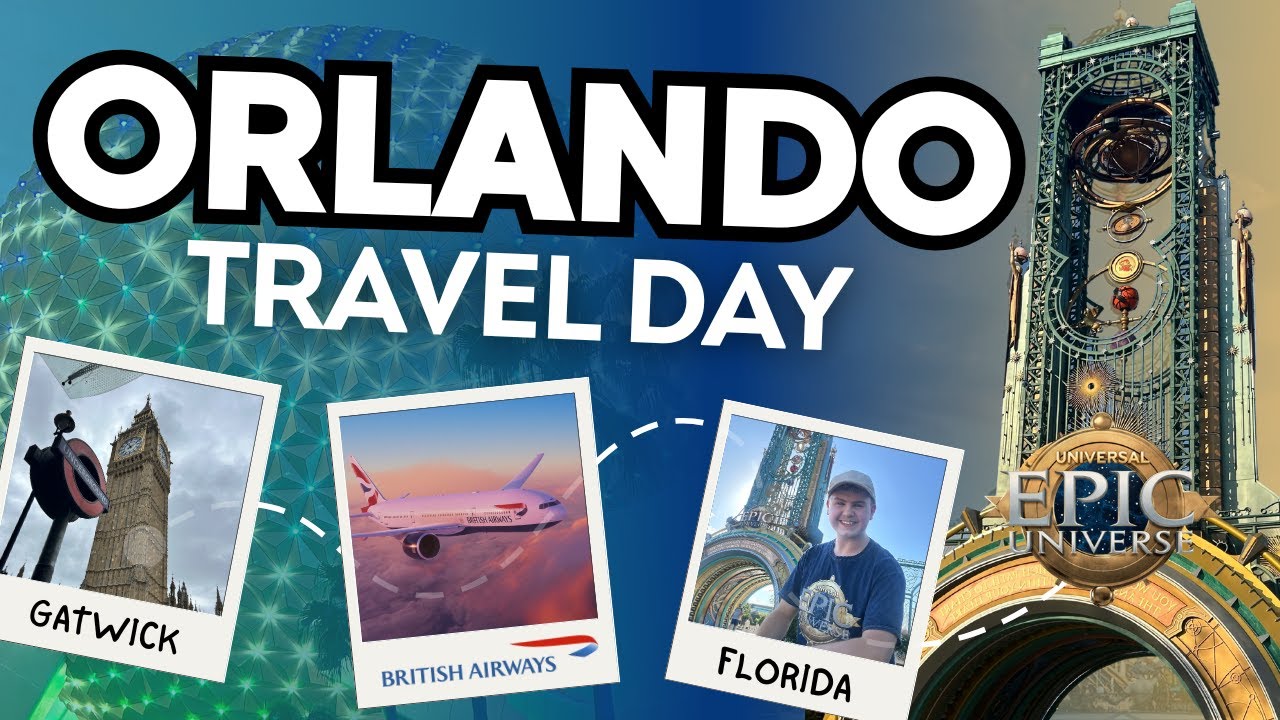 FLORIDA TRAVEL DAY ✈️ London Gatwick 🇬🇧 - Orlando International 🇺🇸 │ British Airways │ 2025