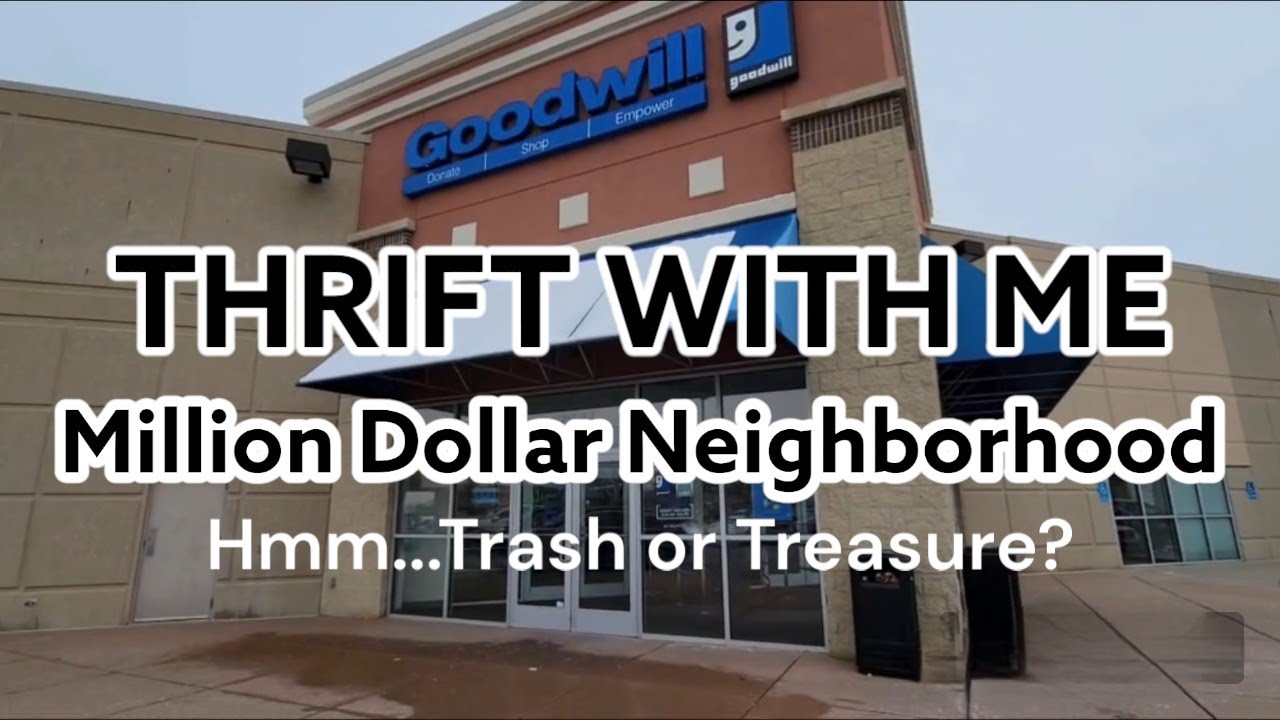 Goodwill Thrift With Me! // Million Dollar Neighborhood // Trash or Treasure? Purses Furniture