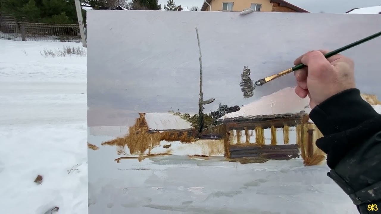Зима в деревне
