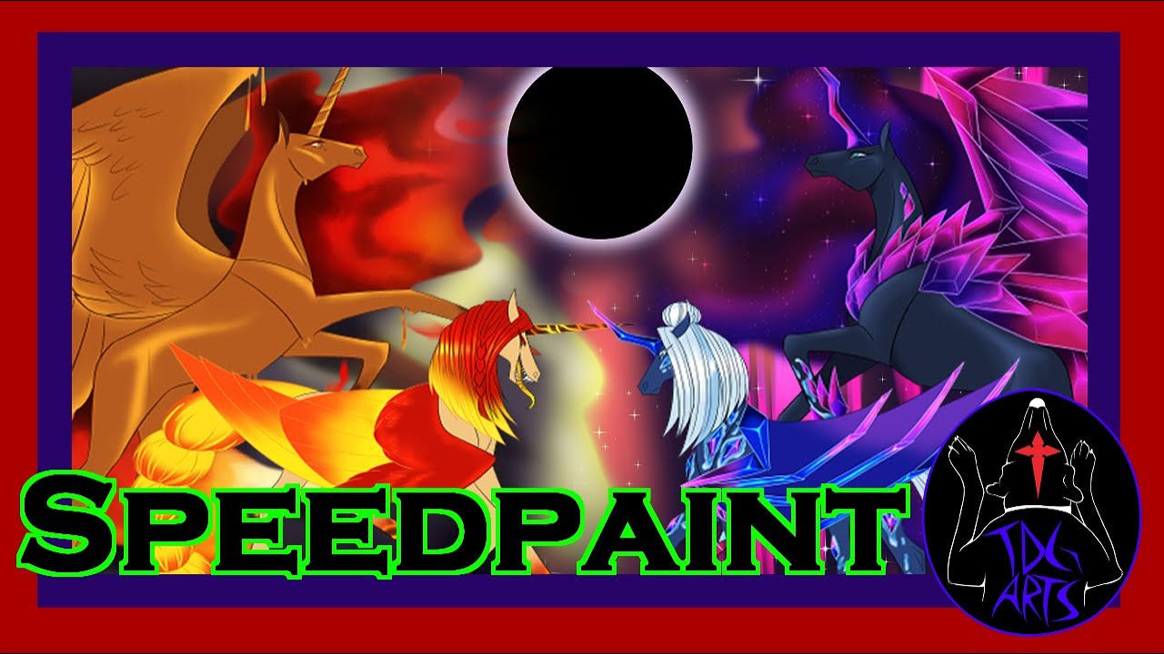 Speedpaint | [MLP Fanart] Infinite Eclipse #jycrow #mlpfim