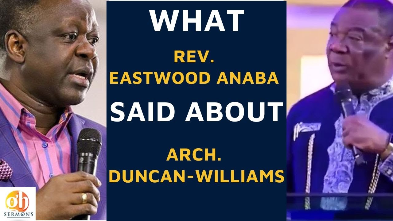Eastwood Anaba's message to Duncan-Williams