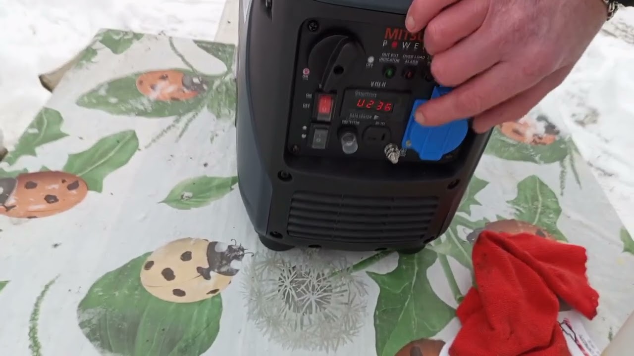 инверторный генератор mitsui  power eco zm 1500 первый запуск ( часть 2)