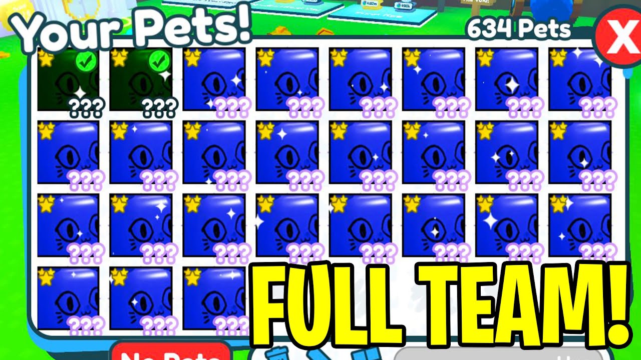 I Got FULL TEAM of HUGE BLUE BALLOONS in Pet Simulator X!