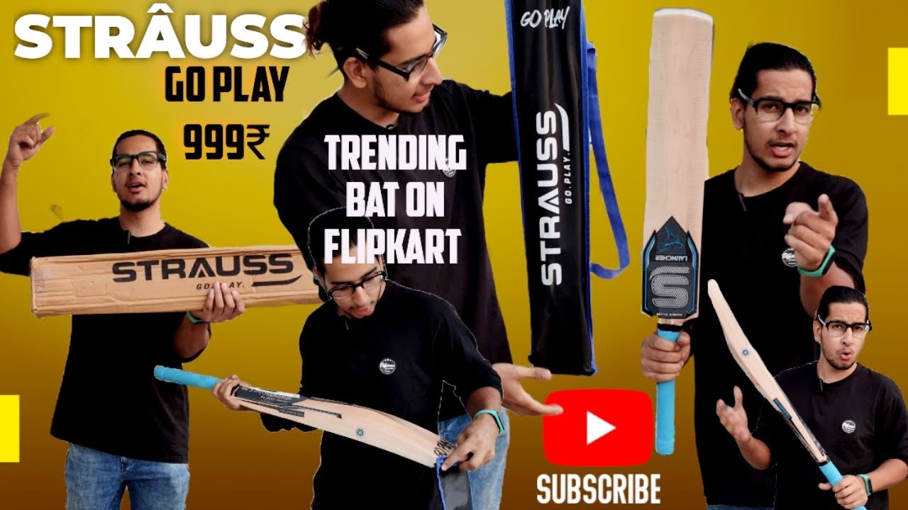 Best Cricket Bat Under 1000₹ | Cheap Cricket bat 🤩 | Strauss cricket bat Kashmir Willow 🤩 #strauss
