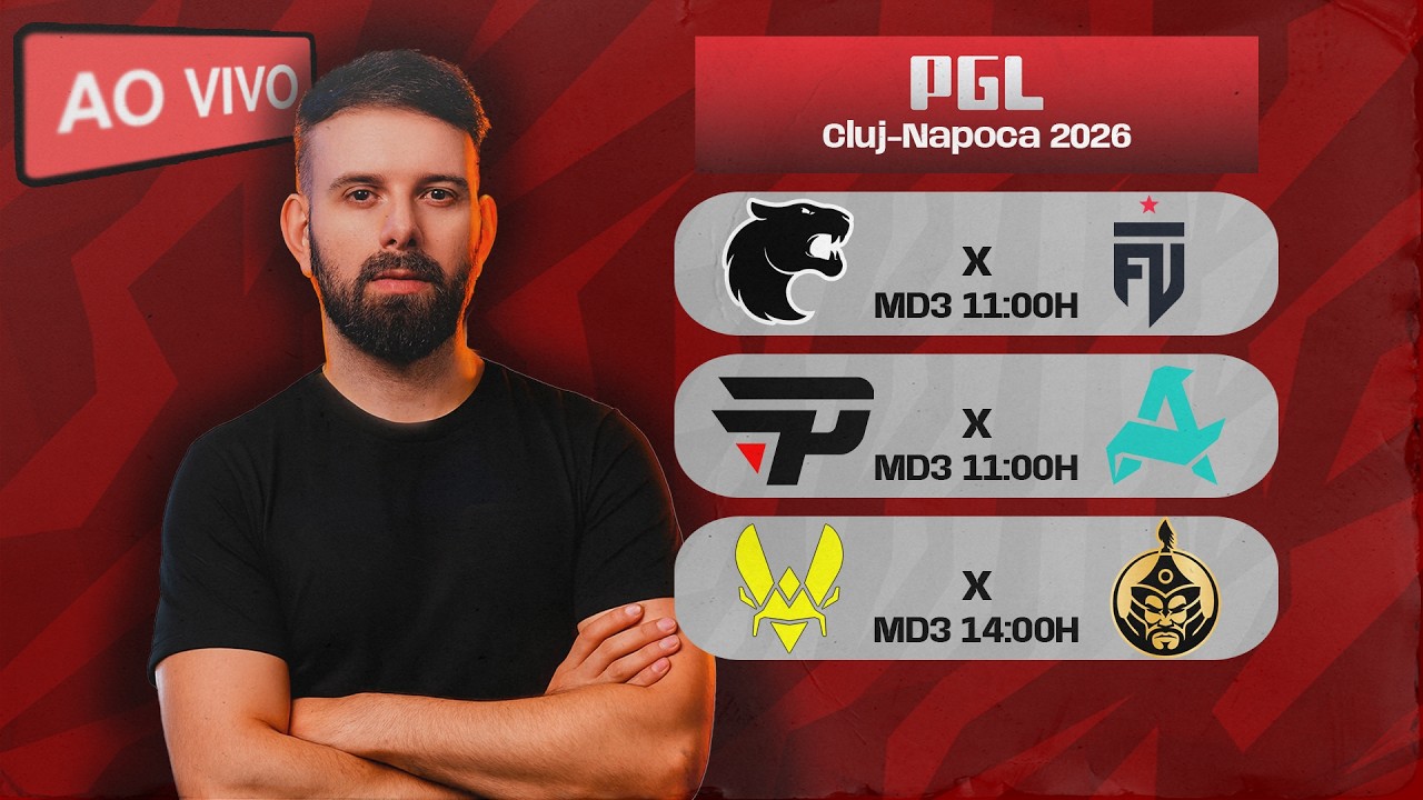 LIVE: FURIA vs FUT - PGL Cluj-Napoca 2026 - Seja SUB p/ o !SORTEIO - !LIVEPIX
