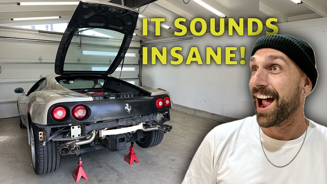 CHEAP FERRARI GETS EXPENSIVE PARTS- F1 SOUNDING EXHAUST