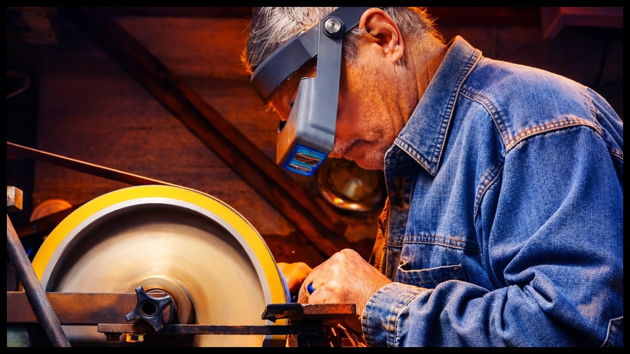 Making a Mammoth handled Liner lock Knife