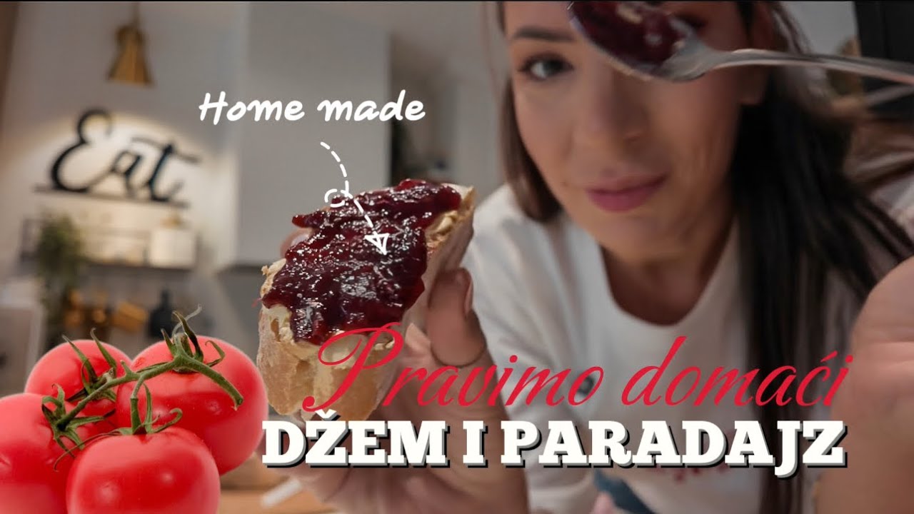 Pravimo DOMAĆI džem i paradajz/ VLOG sa vikendice #zimnica #dailyvlog 