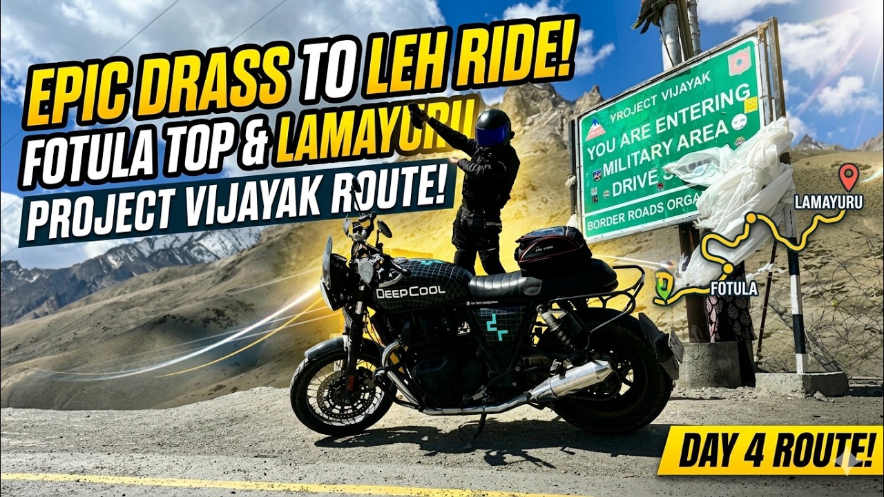 Drass to Leh via Fotu La & Lamauru | Leh Ladakh Bike Trip | Day 4