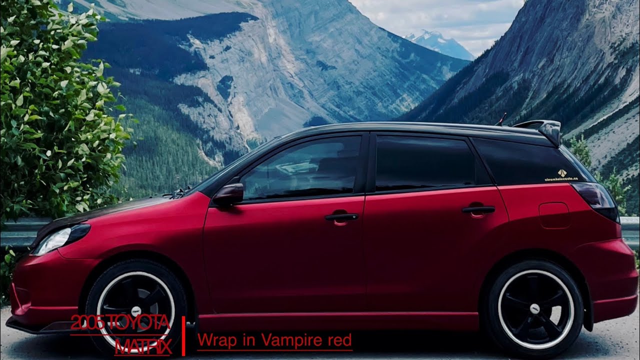 2005 TOYOTA Matrix XR | Wrap in Vampire Red