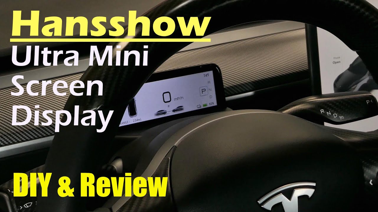 Hansshow Ultra Mini Screen Display for Model Y / 3. AMD Ryzen Processor DIY & Review #teslamodely