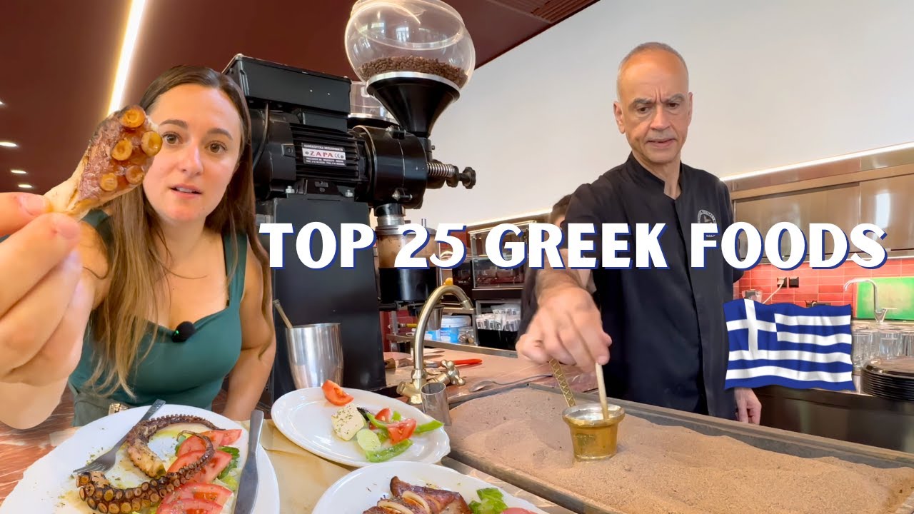 Top 25 GREEK Foods You Must Try in GREECE! 🇬🇷 Unbelievable Foods from Athens to Naxos!