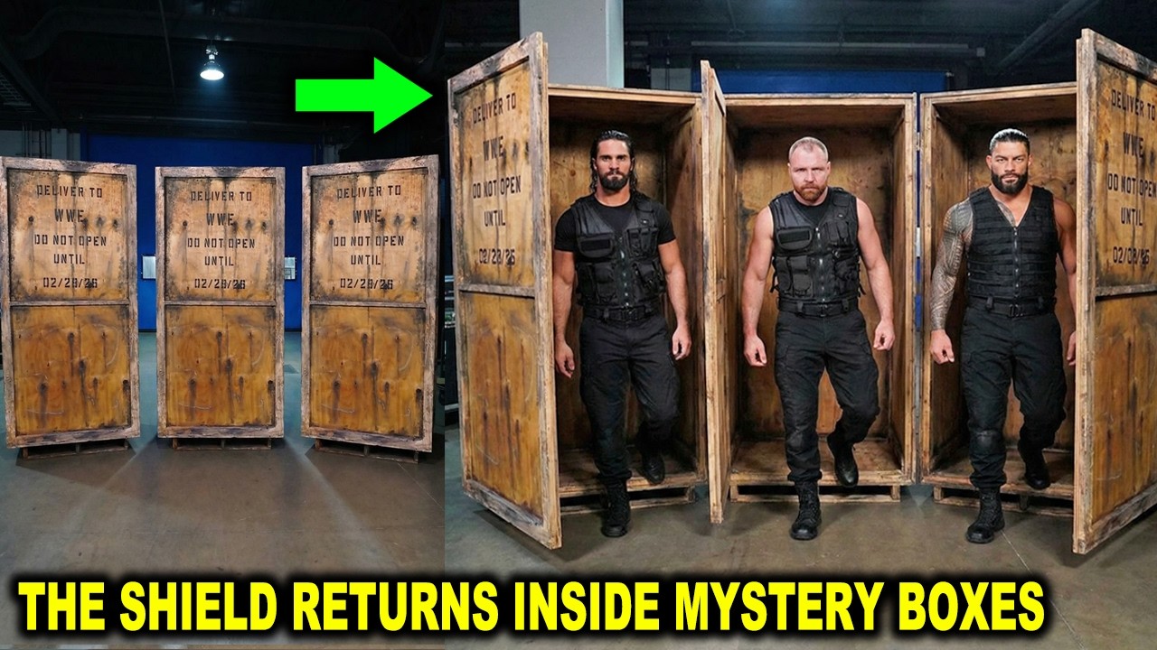 The Shield Returns Inside Mystery Boxes at WWE Elimination Chamber 2026 Dean Ambrose Returns