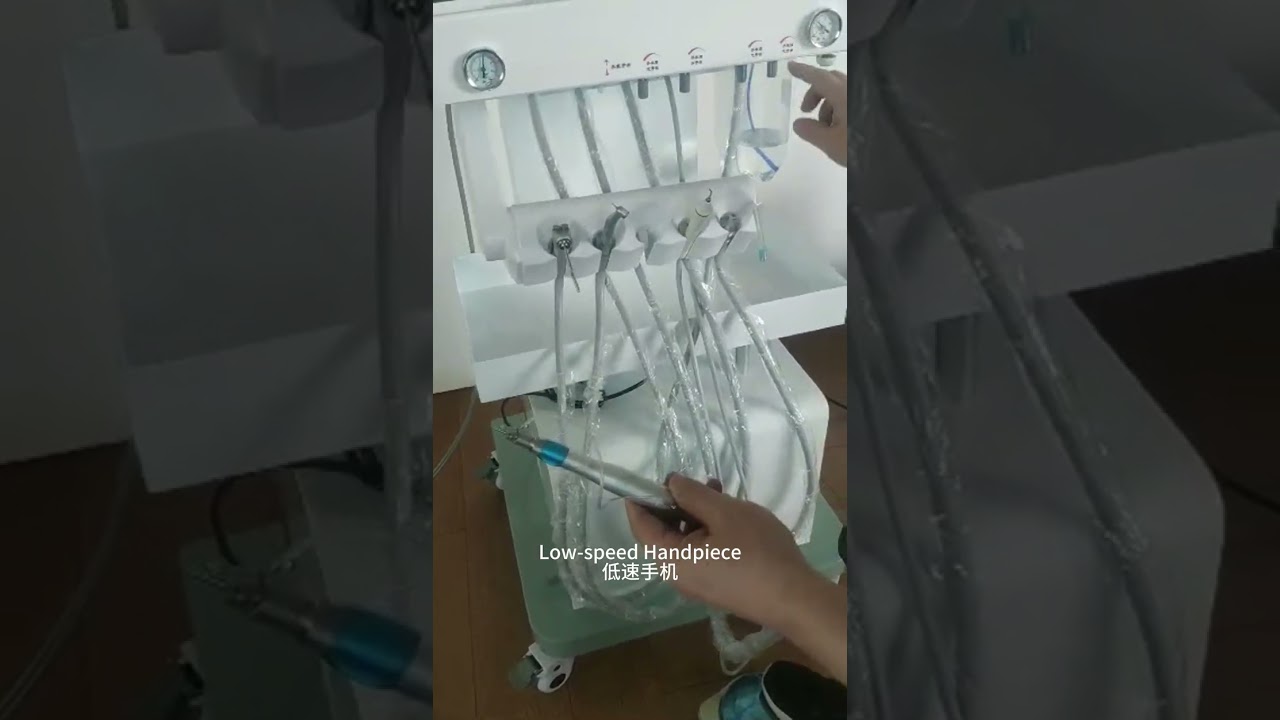 Pet dental cleanings operation:Mobile/trolley dental treatment, especially for veterinary dental use