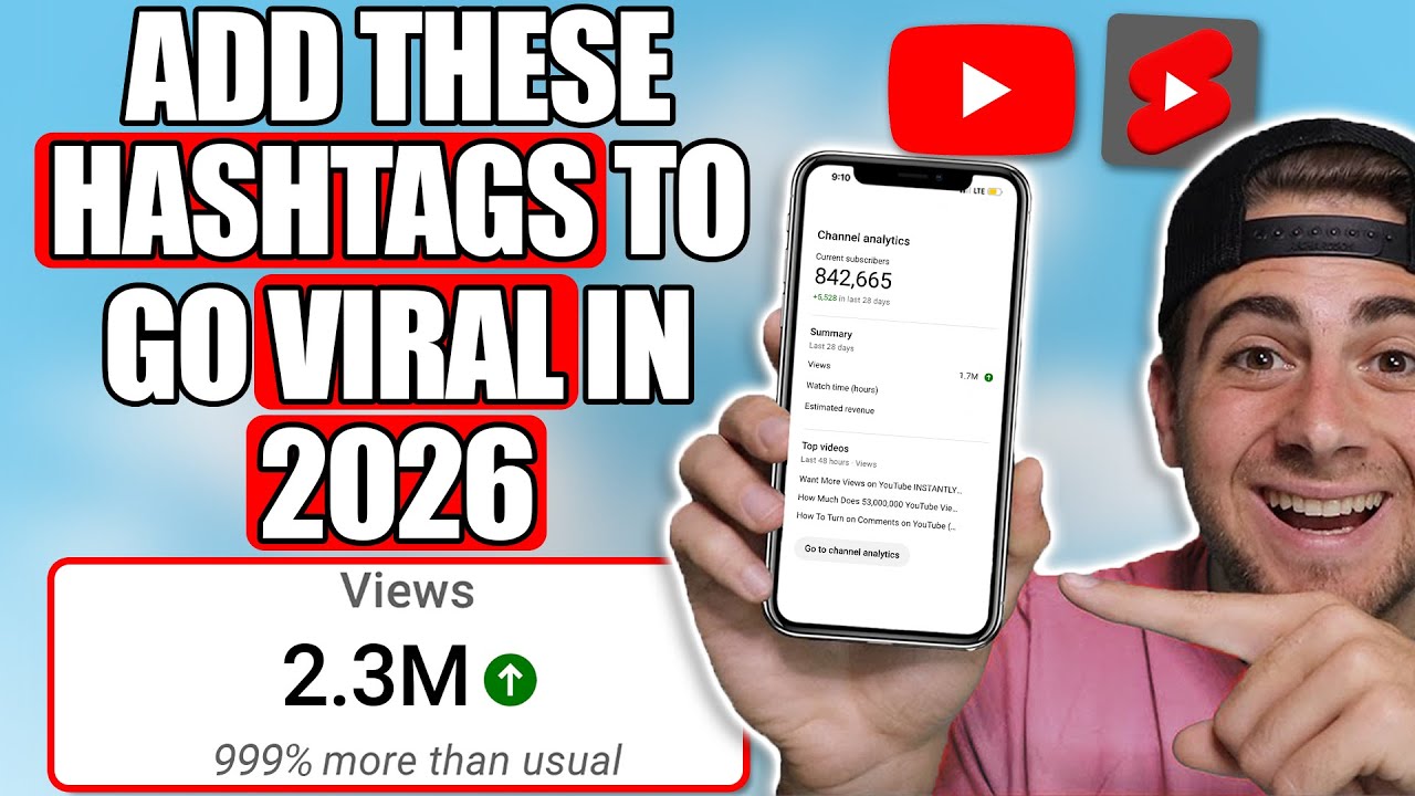 ЛУЧШИЕ теги и хэштеги для коротких видео на YouTube, которые станут вирусными в 2026 году (ОСНОВН...