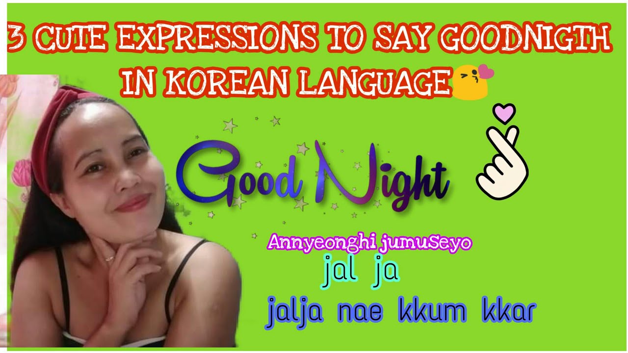 3 Cute ways to say Goodnight in korean language: Learning basic korean#youtube #fyp  #youtubetips