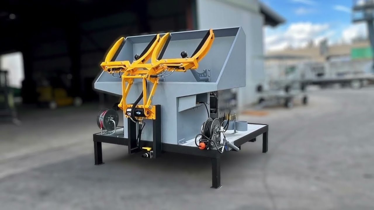 Stationary Trash Can Cleaning Skid // Sparkling Bins